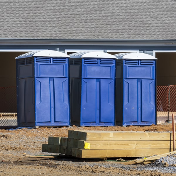 how often are the porta potties cleaned and serviced during a rental period in Halifax